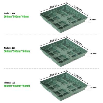 Квадратный пластиковый садовый цветочный горшок с Hdpe материалом и не покрытый отделкой