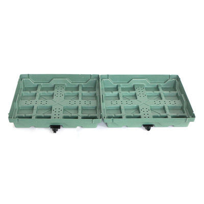 Квадратный пластиковый садовый цветочный горшок с Hdpe материалом и не покрытый отделкой