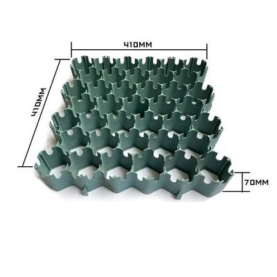 410x410мм Hdpe зеленые пористые мостовые перекрытия Pp газоночная сетка ландшафтная газоночная мостовая