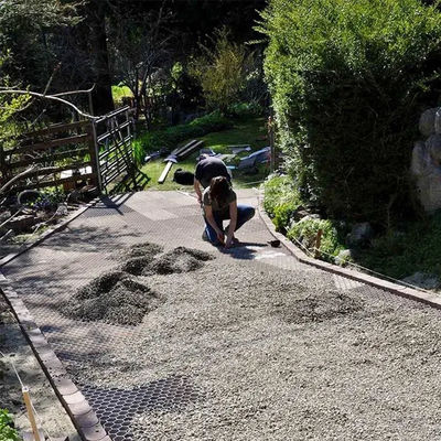 Зелёные проницаемые сетки дорожного покрытия из HDPE для легкой установки на дорожке подъезда