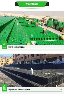 Экологически чистый материал HDPE Система сбора дождевой воды для проникновения ливневой воды